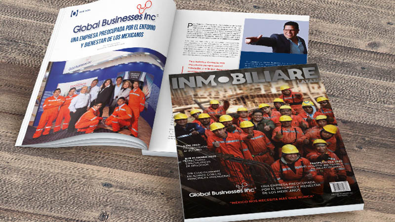 Global en la portada de la revista INMOBILIARE